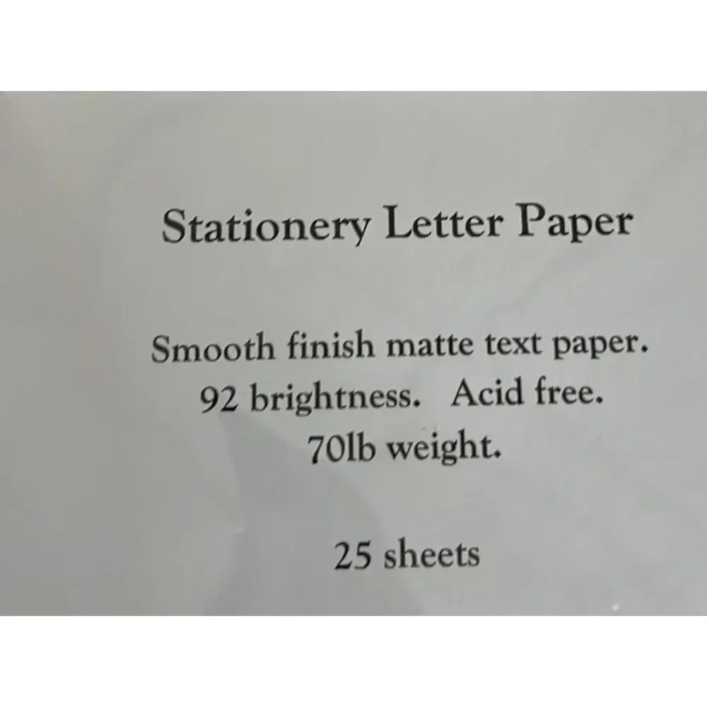 Zebra Print Stationery Paper 8.5” x 11”